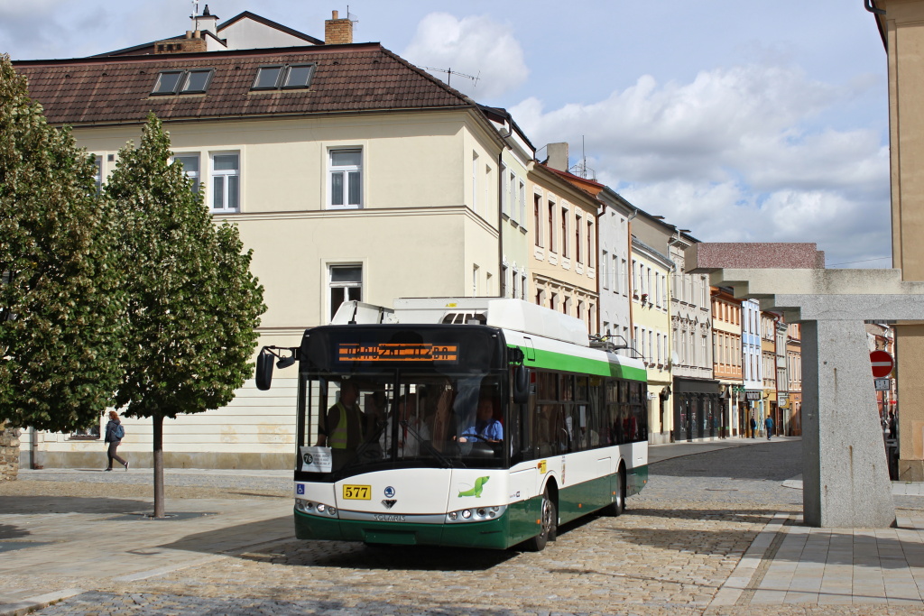 Plzeň, Škoda 26Tr Solaris III — 577; Jihlava — Anniversary: 70 years of trolleybuses in Jihlava (22.09.2018)