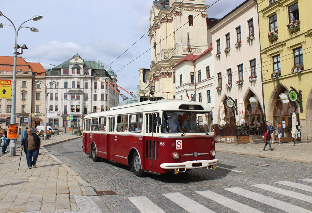 Пардубице, Škoda 9TrHT26 № 353; Йиглава — Юбилей: 70 лет троллейбусу в Йиглаве (22.09.2018)