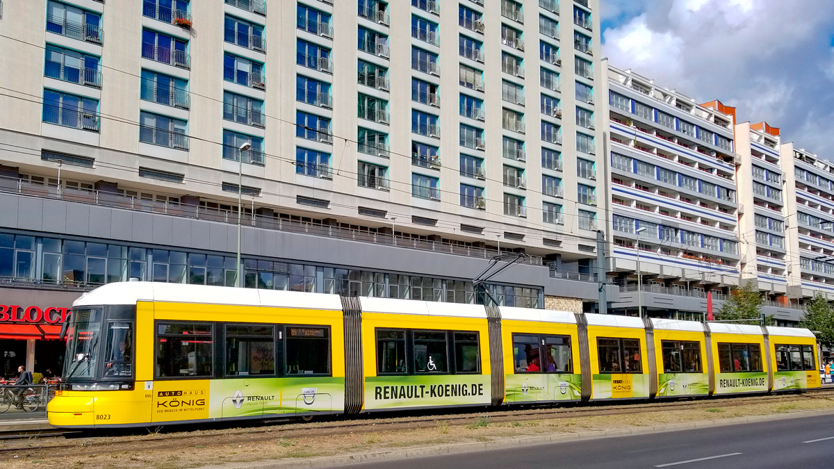 Берлин, Bombardier Flexity Berlin (GT8-08ER/F8E) № 8023