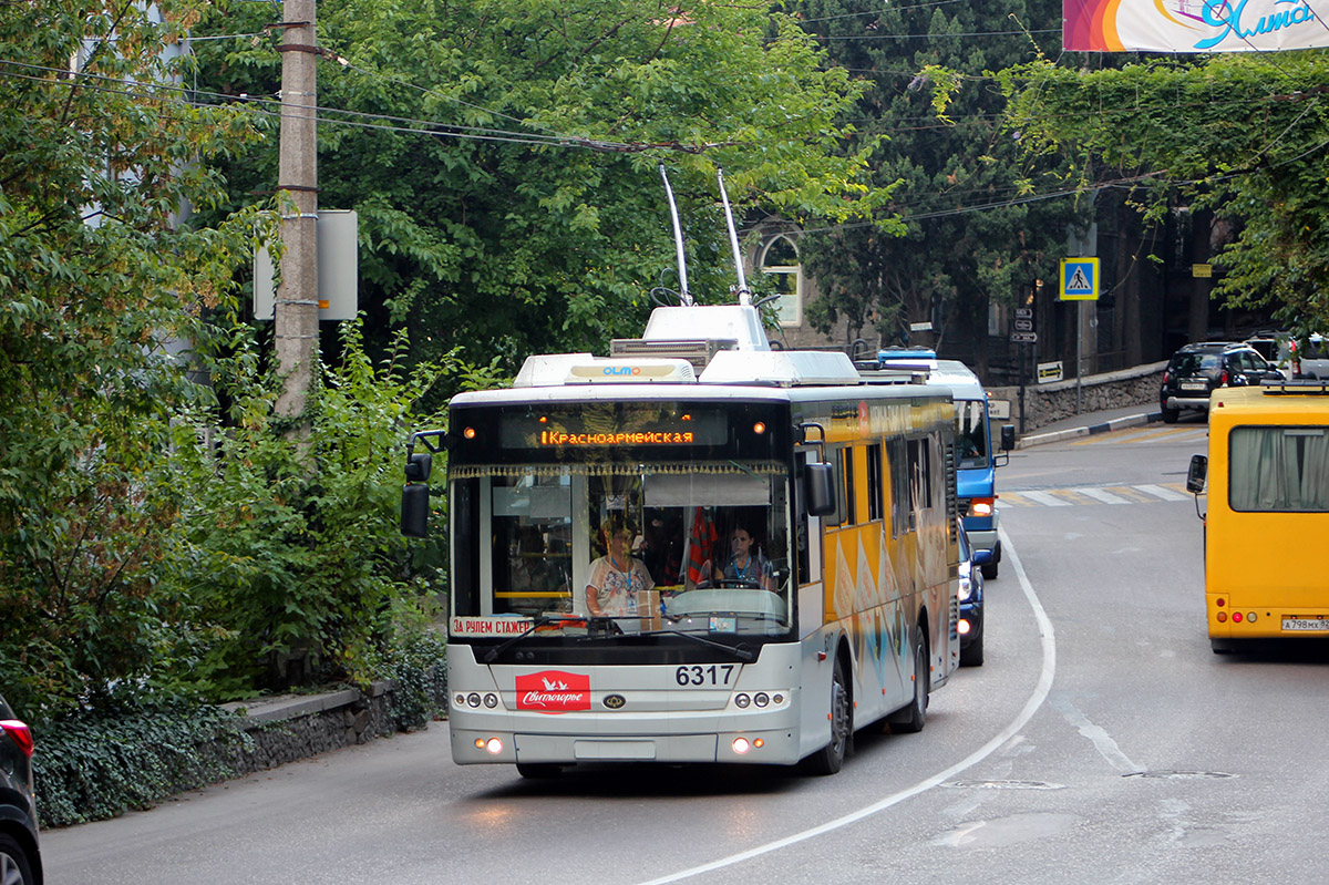 Crimean trolleybus, Bogdan T60111 № 6317