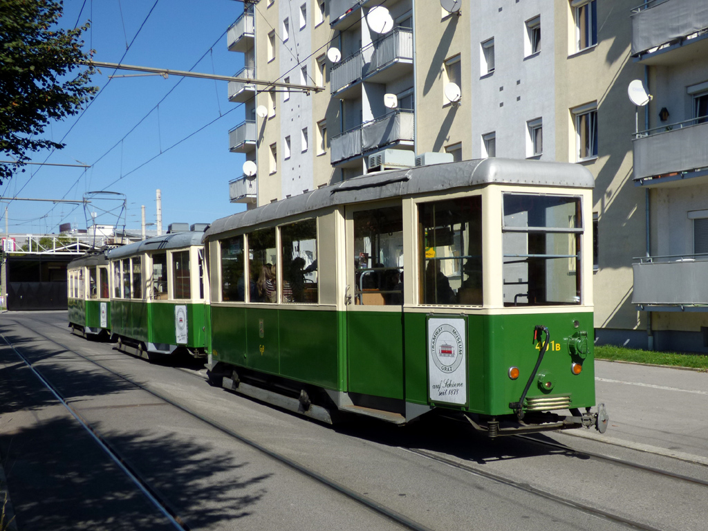 Грац, Двухосный прицепной SGP № 401B; Грац — 140 лет трамвая в Граце