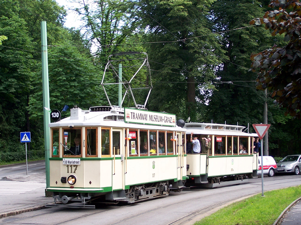 Грац, Двухосный моторный Graz № 117; Грац — 130 лет трамвая в Граце