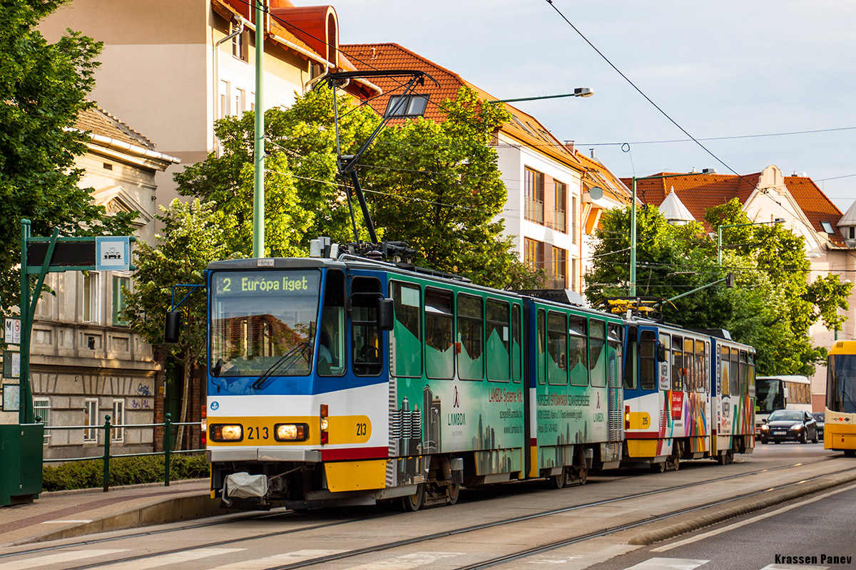 Szeged, Tatra KT4DM Nr. 213