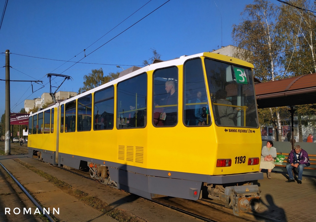 Львов, Tatra KT4DM № 1193