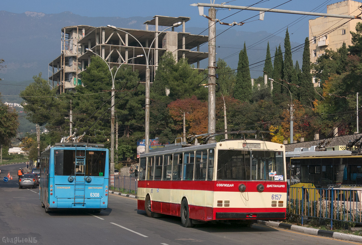 Crimean trolleybus, Škoda 14Tr11/6 # 6157