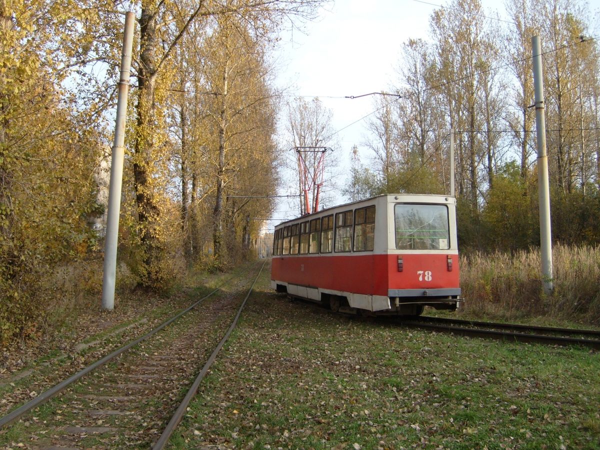 Ярославль, 71-605 (КТМ-5М3) № 78; Ярославль — Конечные станции и разворотные кольца — трамвай