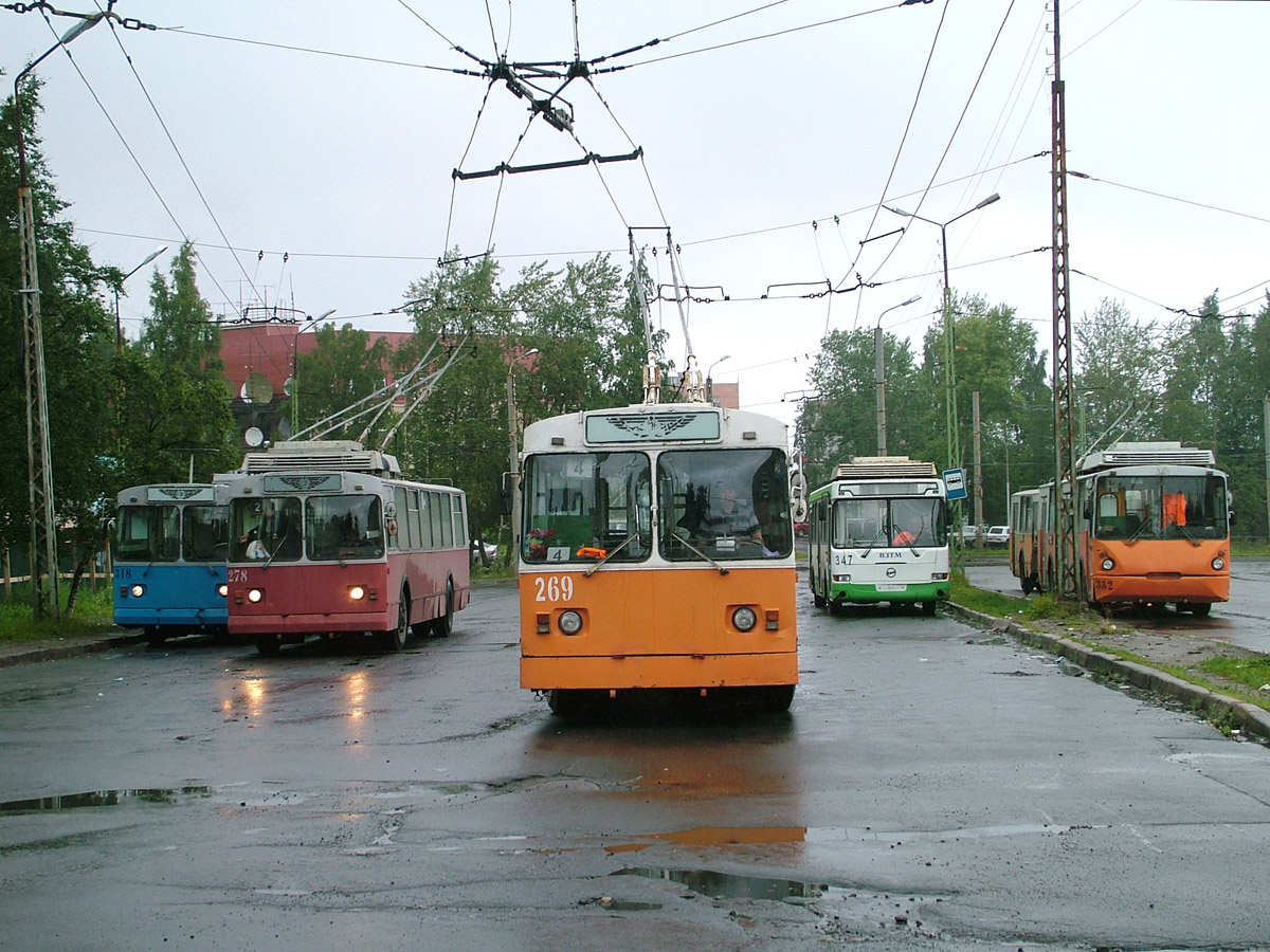 Petrozavodsk, ZiU-682G [G00] č. 278; Petrozavodsk, ZiU-682V-013 [V0V] č. 269; Petrozavodsk — Trolleybus Lines and Infrastructure