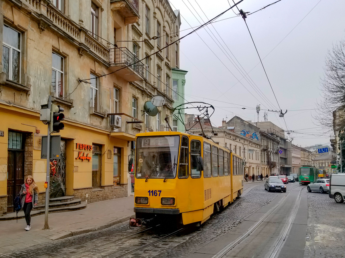 Lviv, Tatra KT4D № 1167