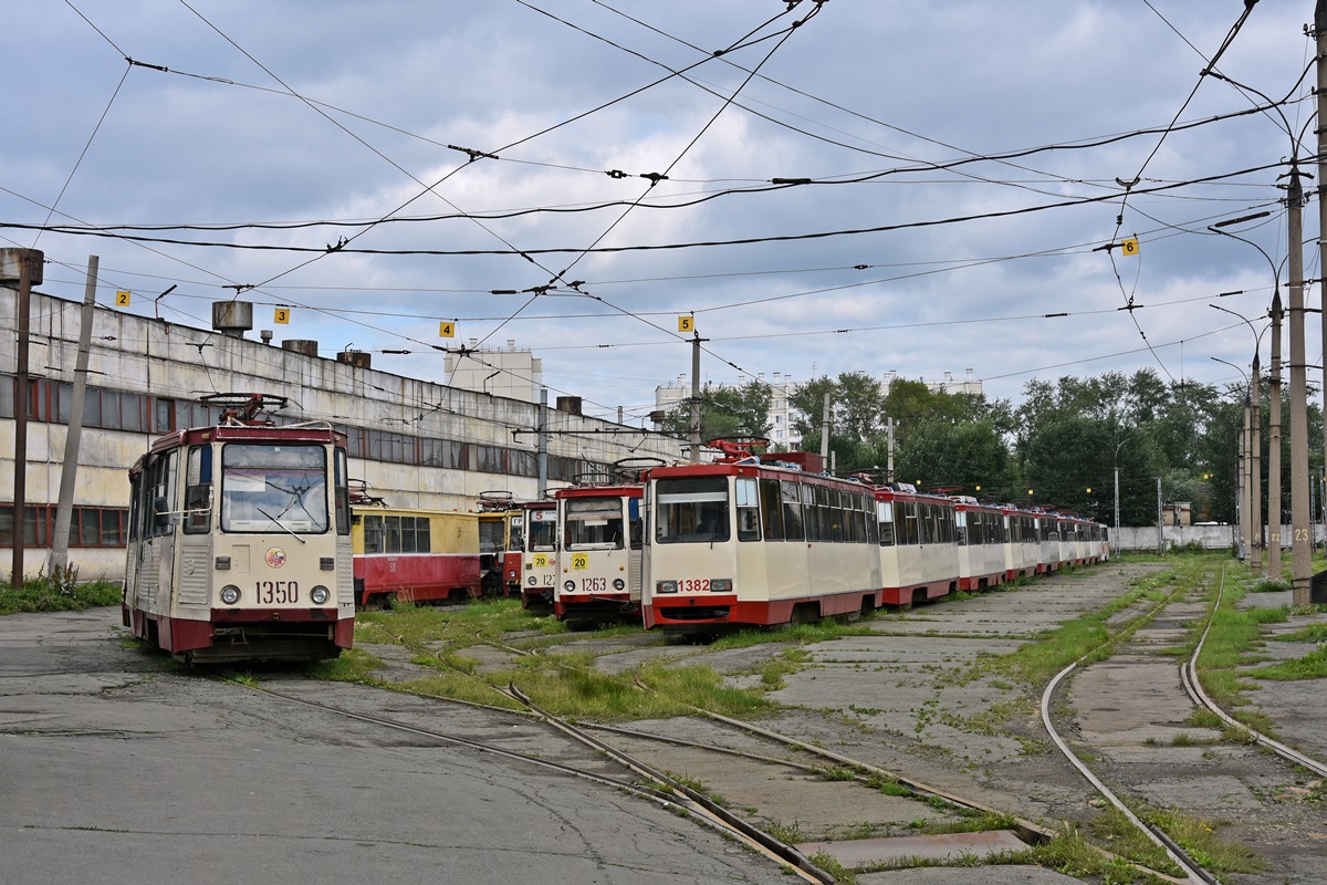 Челябинск, 71-605 (КТМ-5М3) № 1350; Челябинск, 71-605* мод. Челябинск № 1382; Челябинск — Разные фотографии