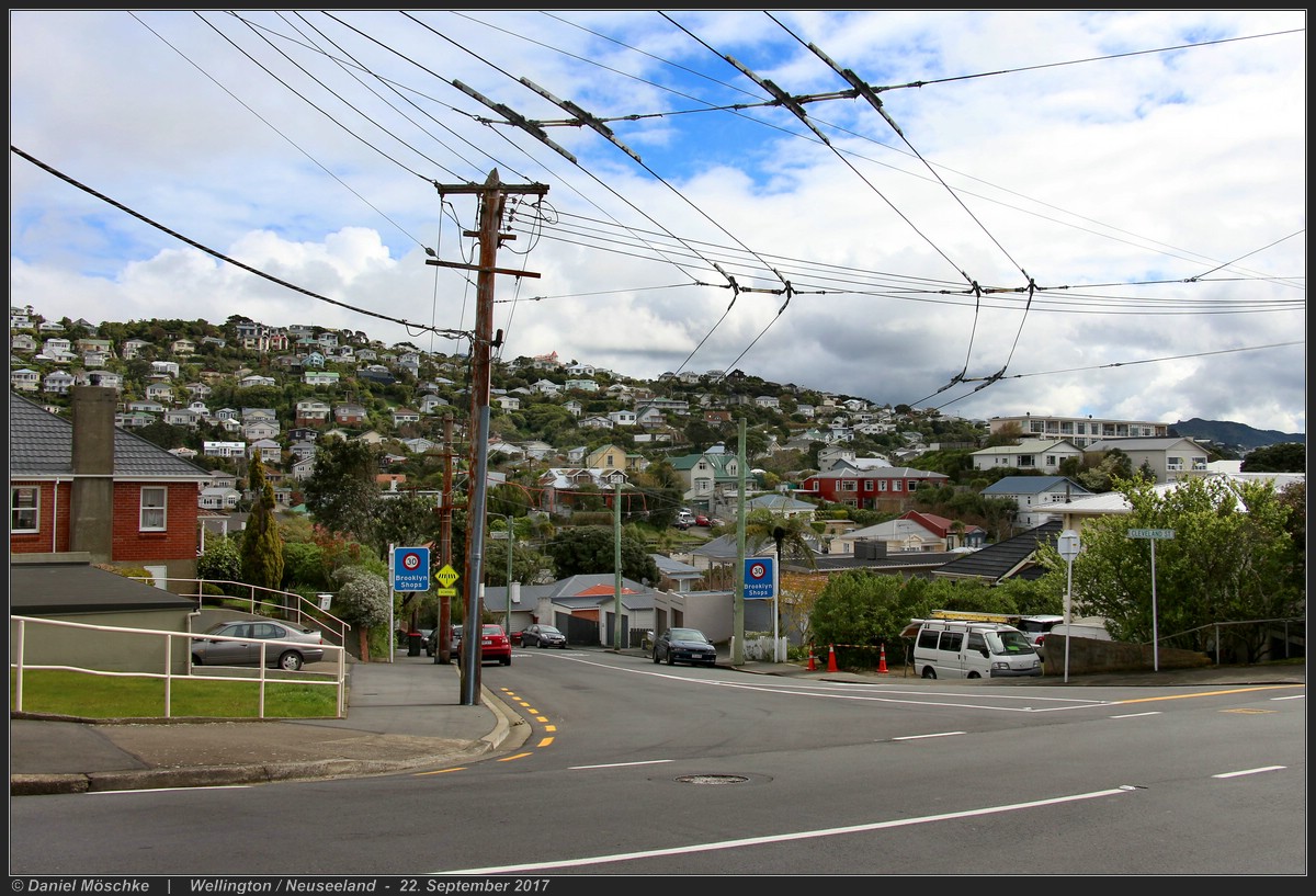 Wellington — Trolleybus Lines and Infrastructure