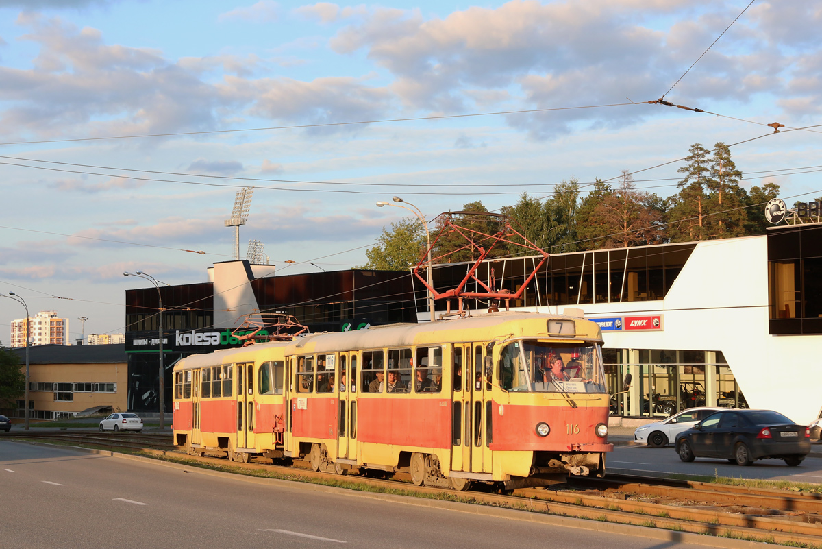 Yekaterinburg, Tatra T3SU (2-door) № 116