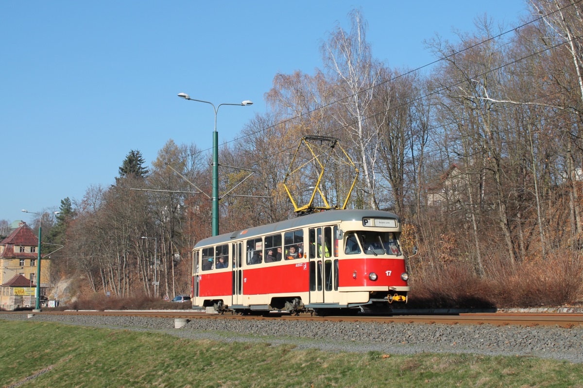 Liberec - Jablonec nad Nisou, Tatra T2R č. 17; Liberec - Jablonec nad Nisou — Farewell to Tatra T2R trams