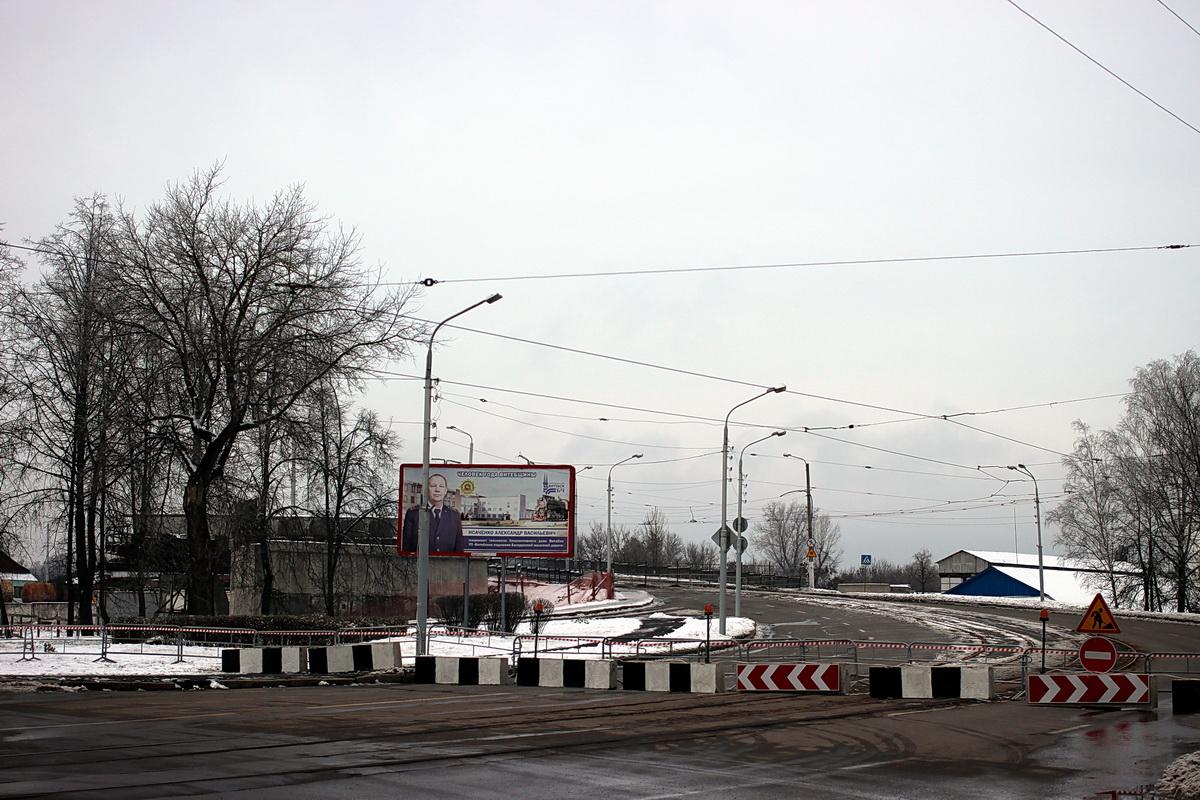 Vitebsk — Abandoned and inactive lines; Vitebsk — Reconstruction of the Polotsk overpass and temporary closure of traffic on Titova Street