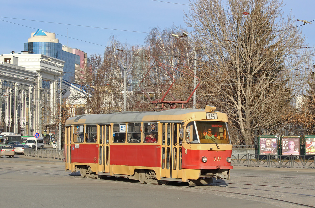 Екатеринбург, Tatra T3SU № 597