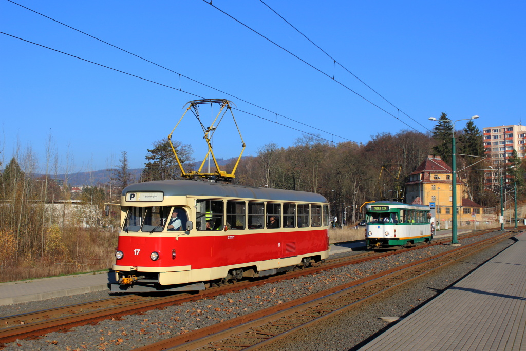 Liberec - Jablonec nad Nysą, Tatra T2R Nr 17; Liberec - Jablonec nad Nysą — Farewell to Tatra T2R trams