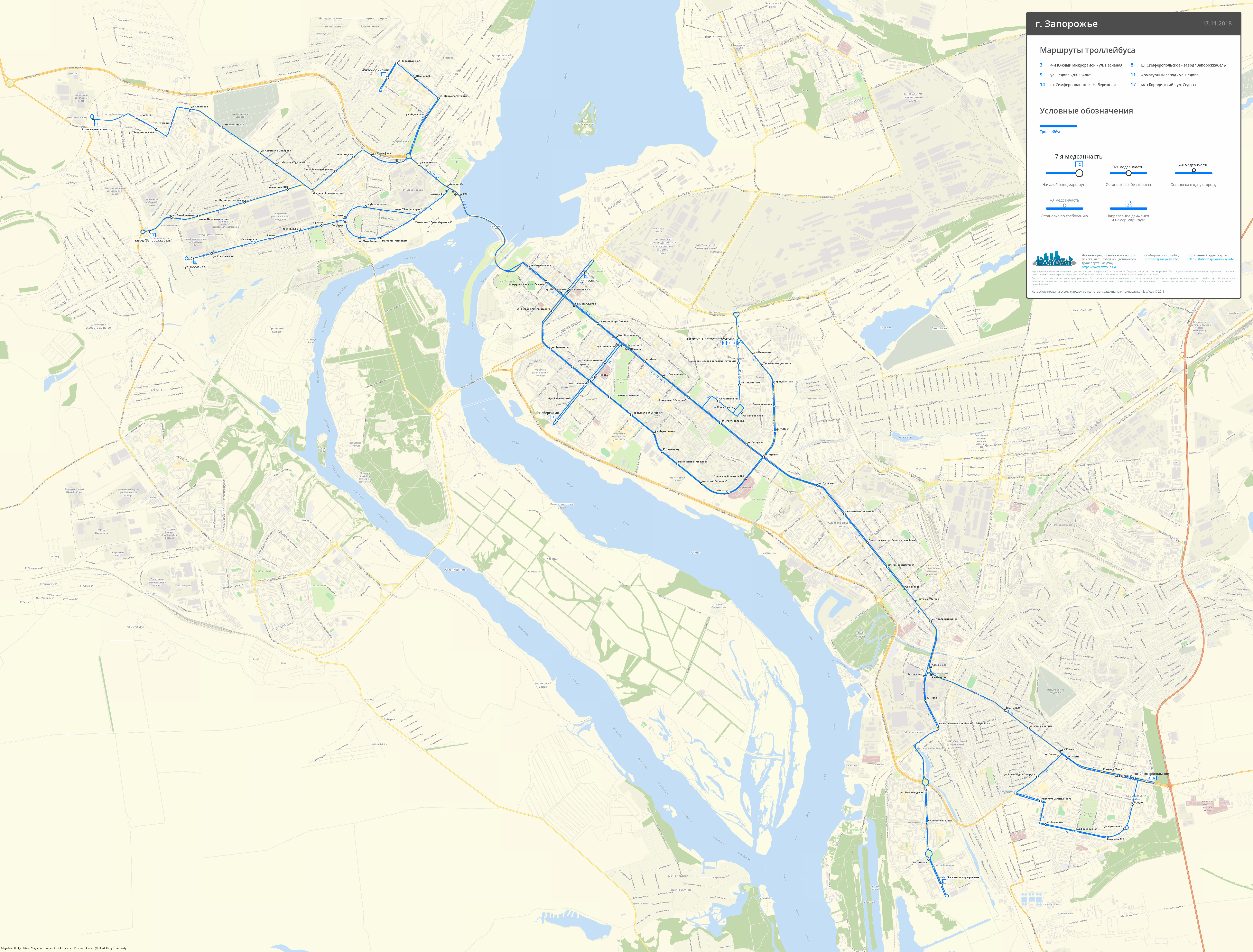 Zaporijjea — Maps