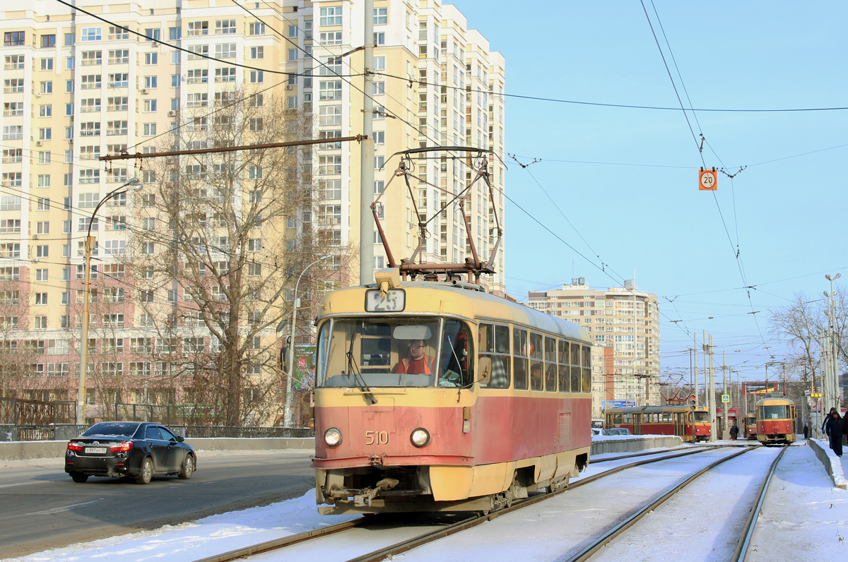 Екатеринбург, Tatra T3SU (двухдверная) № 510