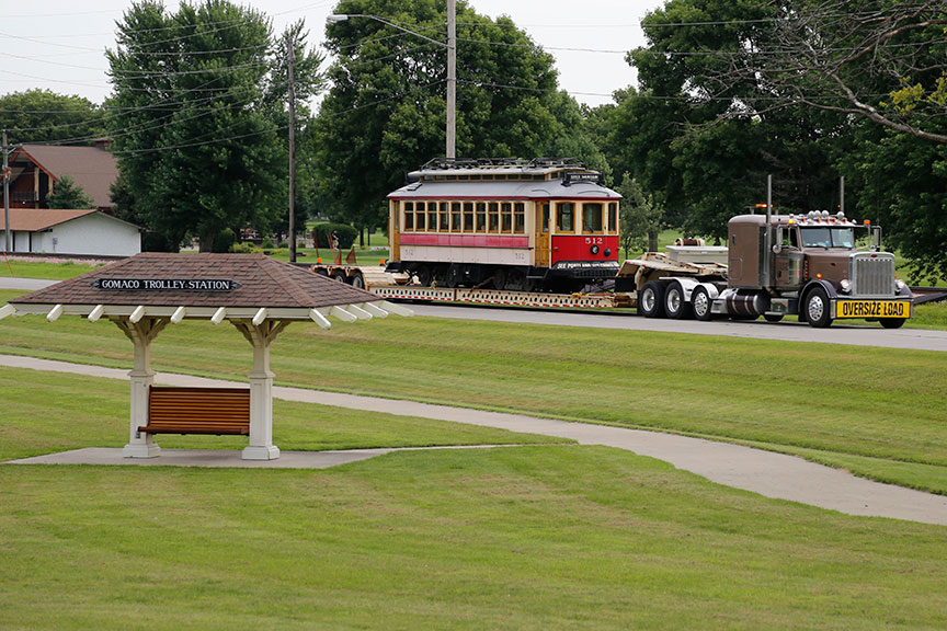 Портленд, OR, Gomaco Replica № 512; Сент-Луис — The Loop Trolley — модернизация вагонов Gomaco и MMTB W2
