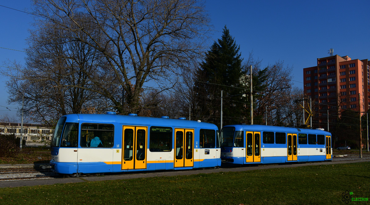 Острава, VV60LF № 301; Острава, Tatra T3R.EV № 1301; Острава — 17.11.2018 — Спецрейс на трамваи Т3R.EV №1301 с прицепом VV60LF №301