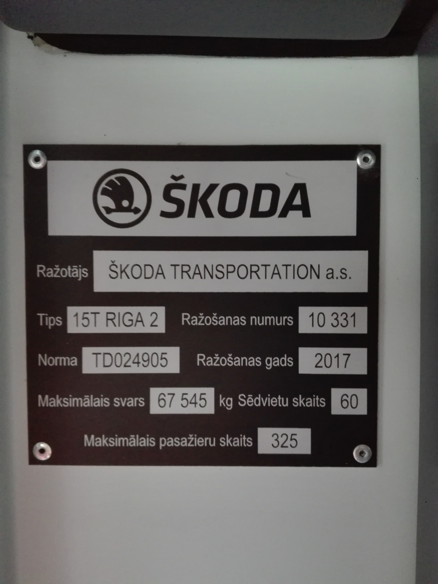 Riga, Škoda 15T2 ForCity Alfa Riga č. 57539