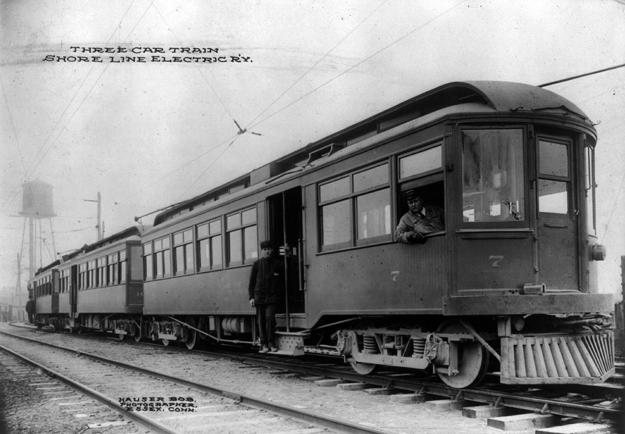 Shore Line Electric, Jewett interurban motor car č. 7; Shore Line Electric, Jewett interurban motor car č. 10; Shore Line Electric, Jewett interurban motor car č. 2