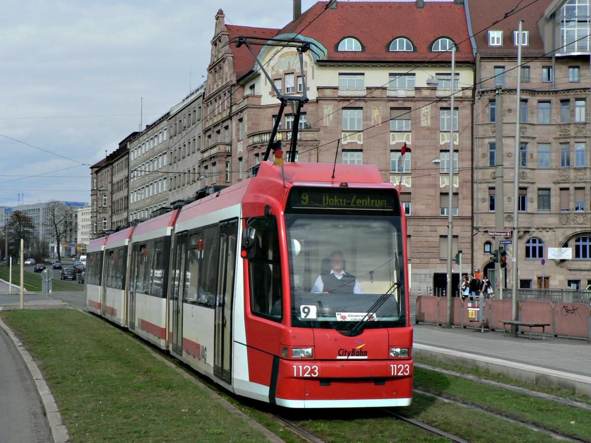 Nuremberg, Adtranz GT8N2 nr. 1123