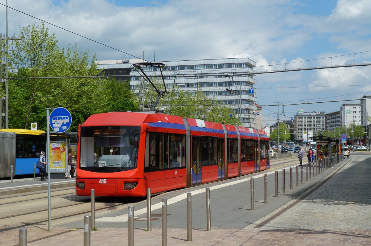 Chemnitz, Bombardier 6NGT-LDZ nr. 415; Chemnitz — Tram-railway system "Chemnitzer Modell" • Straßenbahn-Eisenbahnkonzept "Chemnitzer Modell"