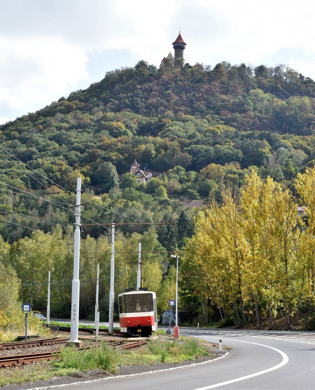 Most - Litvínov — Creative photos • Tvůrčí fotografie; Most - Litvínov — Foto-Traveling with Tatra T5B6t No. 273 (29.09.2018) • Fotojízda na Tatra T5B6t ev. č. 273 (29.09.2018)