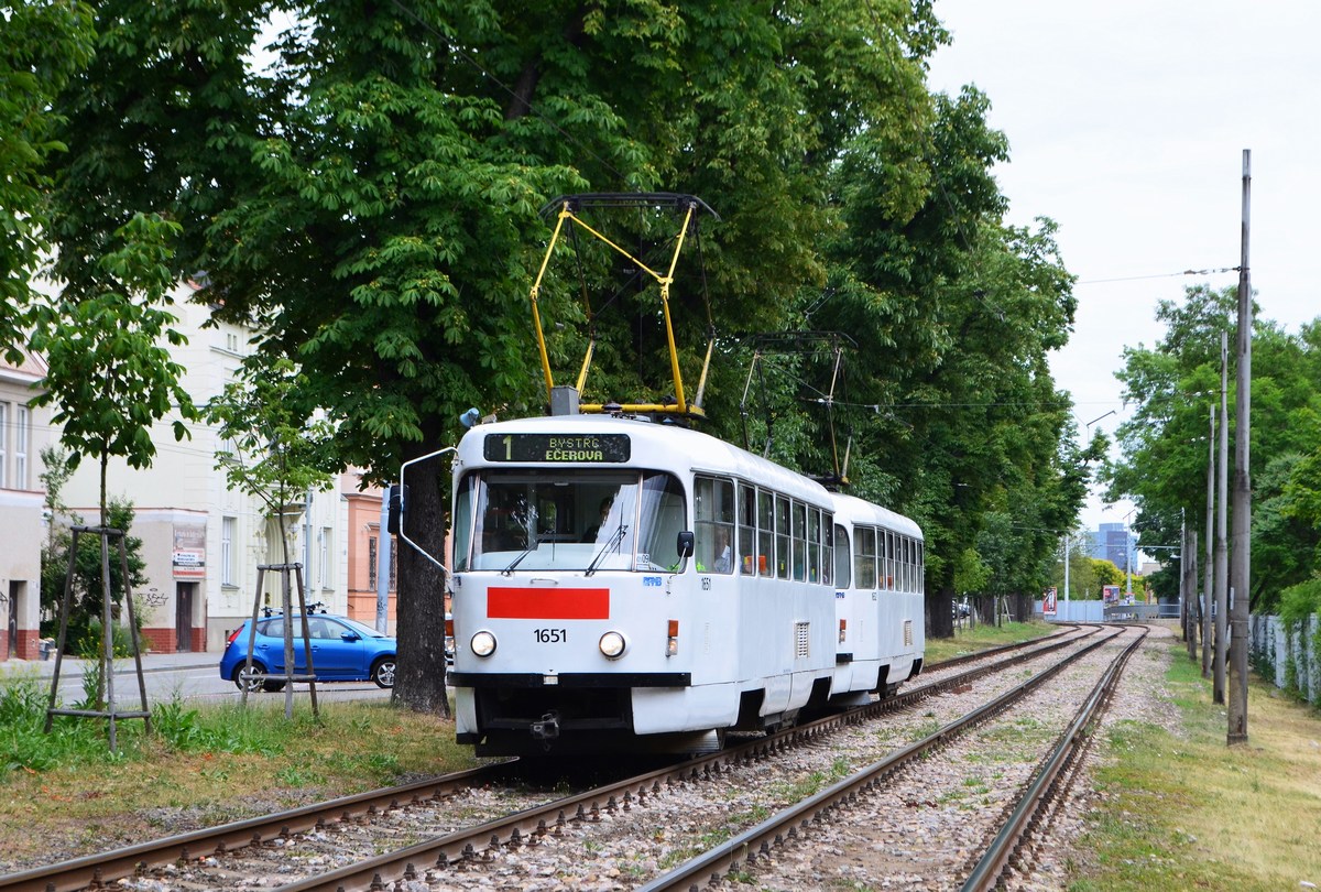 Брно, Tatra T3G № 1651