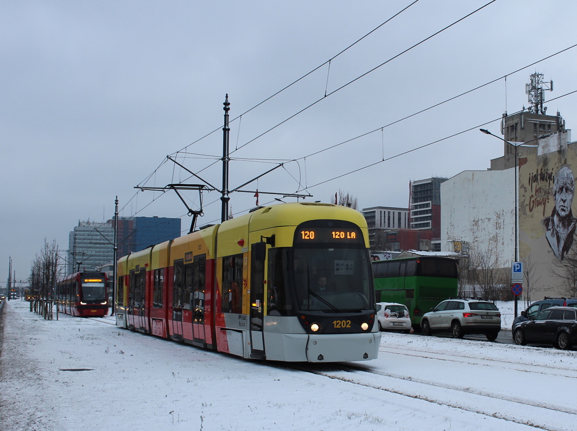 Лодзь, Bombardier Cityrunner № 1202; Лодзь — 120 лет общественному транспорту в Лодзи — 16.12.2018