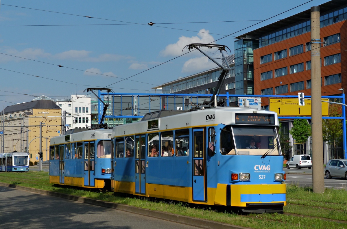 Chemnitz, Tatra T3DM # 527