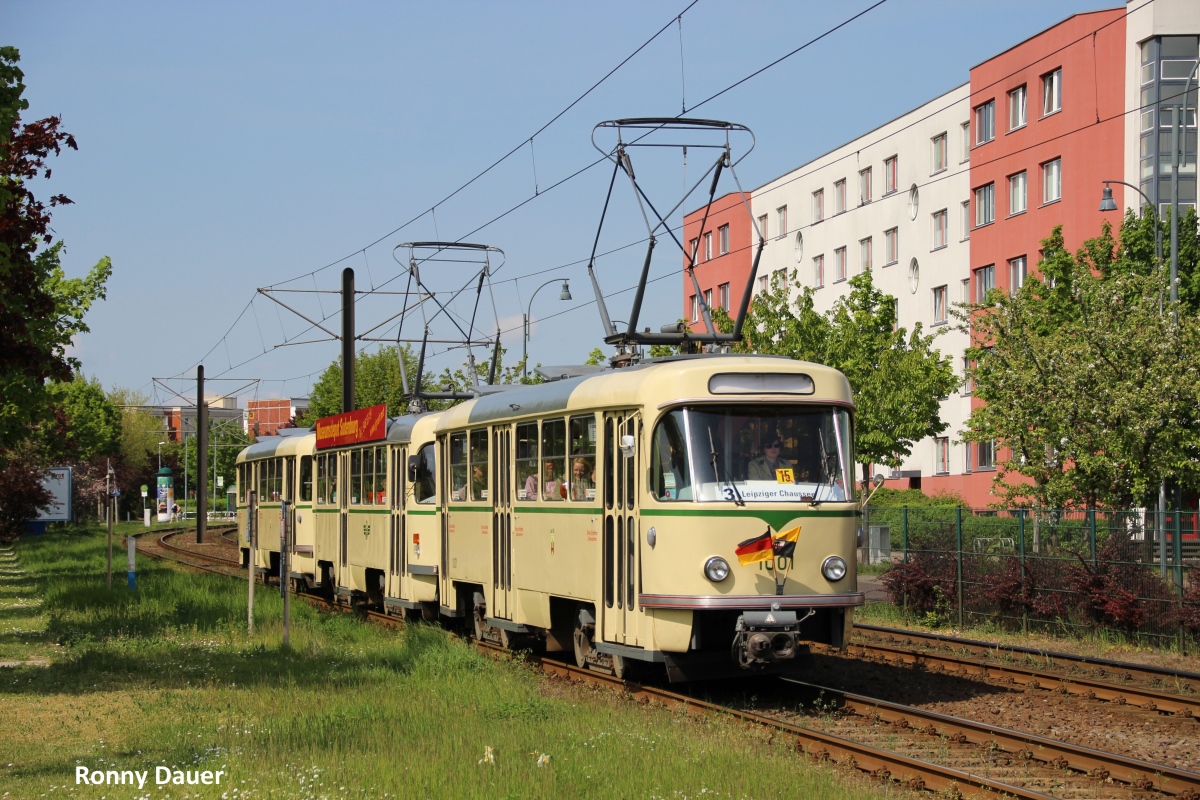 Магдебург, Tatra T4D № 1001; Магдебург — 30 лет трамвайному движению в Олвэнштедт (27.04.2014)