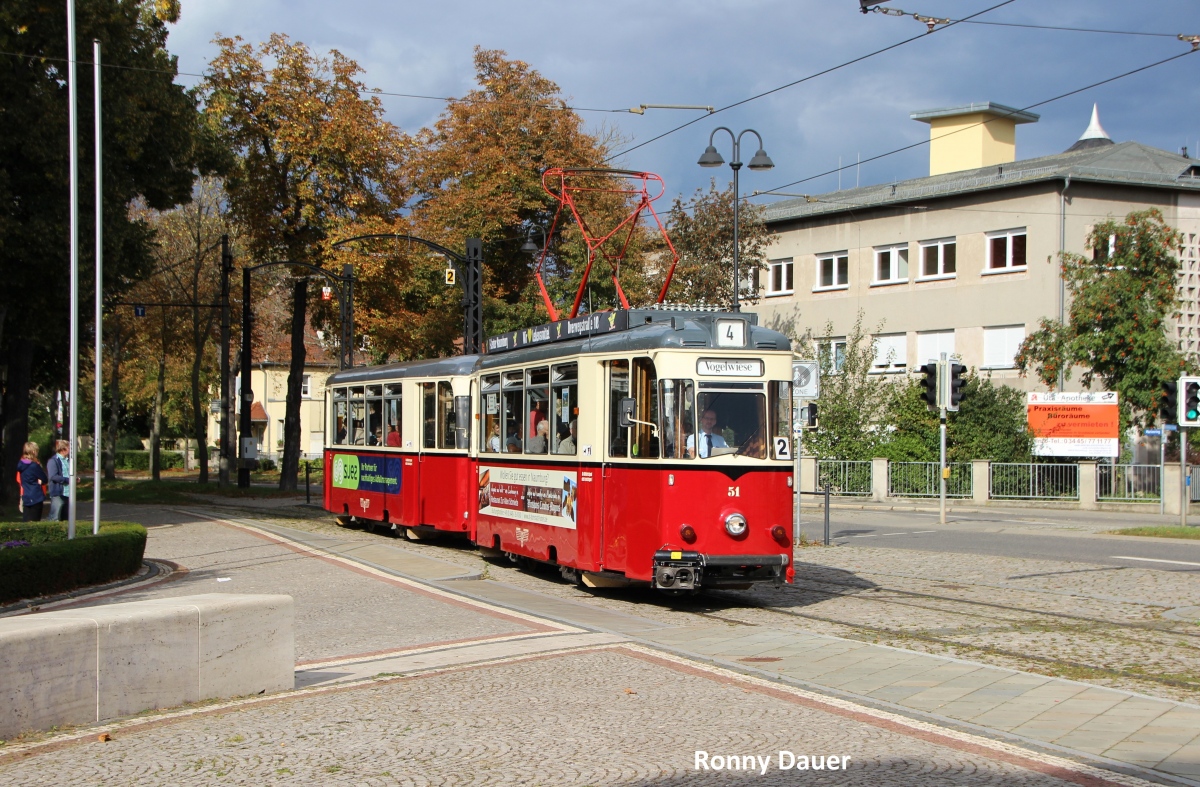 Наумбург, Reko TZ70 № 51; Наумбург — Юбилей: 125 лет Наумбургскому трамваю (16.09.2017)