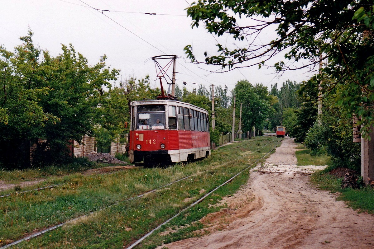Kostjantyniwka, 71-605 (KTM-5M3) Nr. 142; Kostjantyniwka — Photos by Alex Krakowsky — 18.05.1998