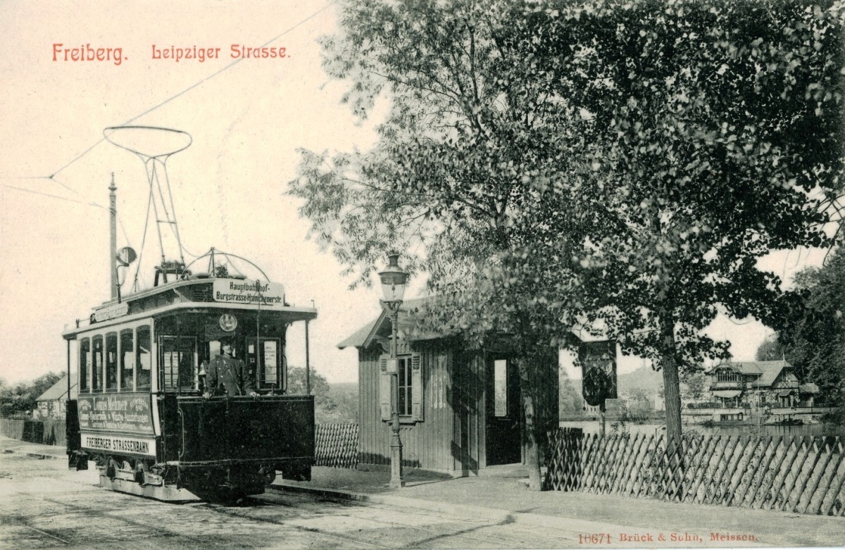 Freiberg, Herbrand/AEG 2-axle motor car nr. 7; Freiberg — Old photos • Alte Fotos