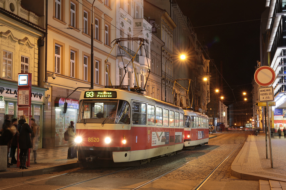 Прага, Tatra T3R.P № 8520