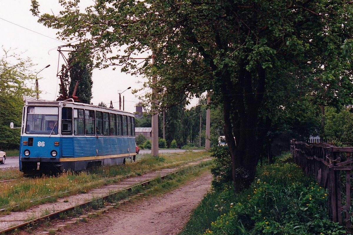 Stakhanov, 71-605 (KTM-5M3) č. 86; Stakhanov — A journey with the tram #86 (20.05.1998)