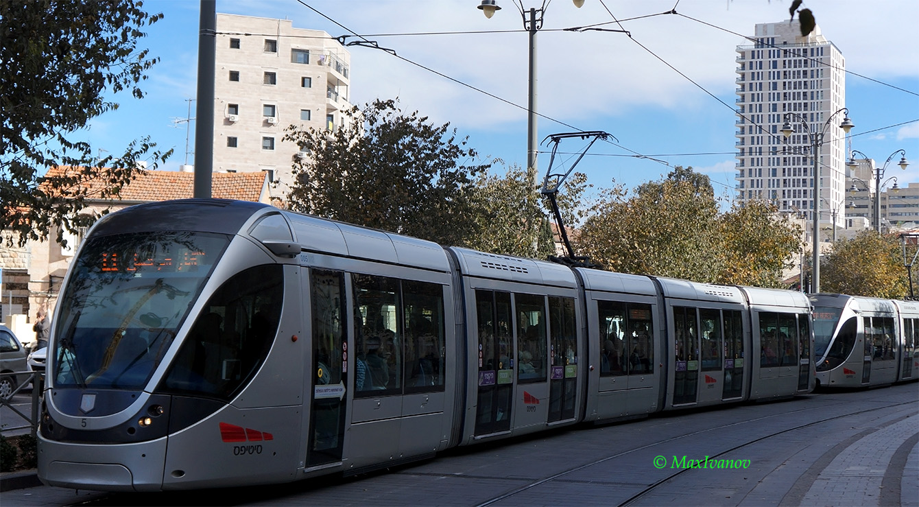 Jerusalem, Alstom Citadis 302 nr. 05