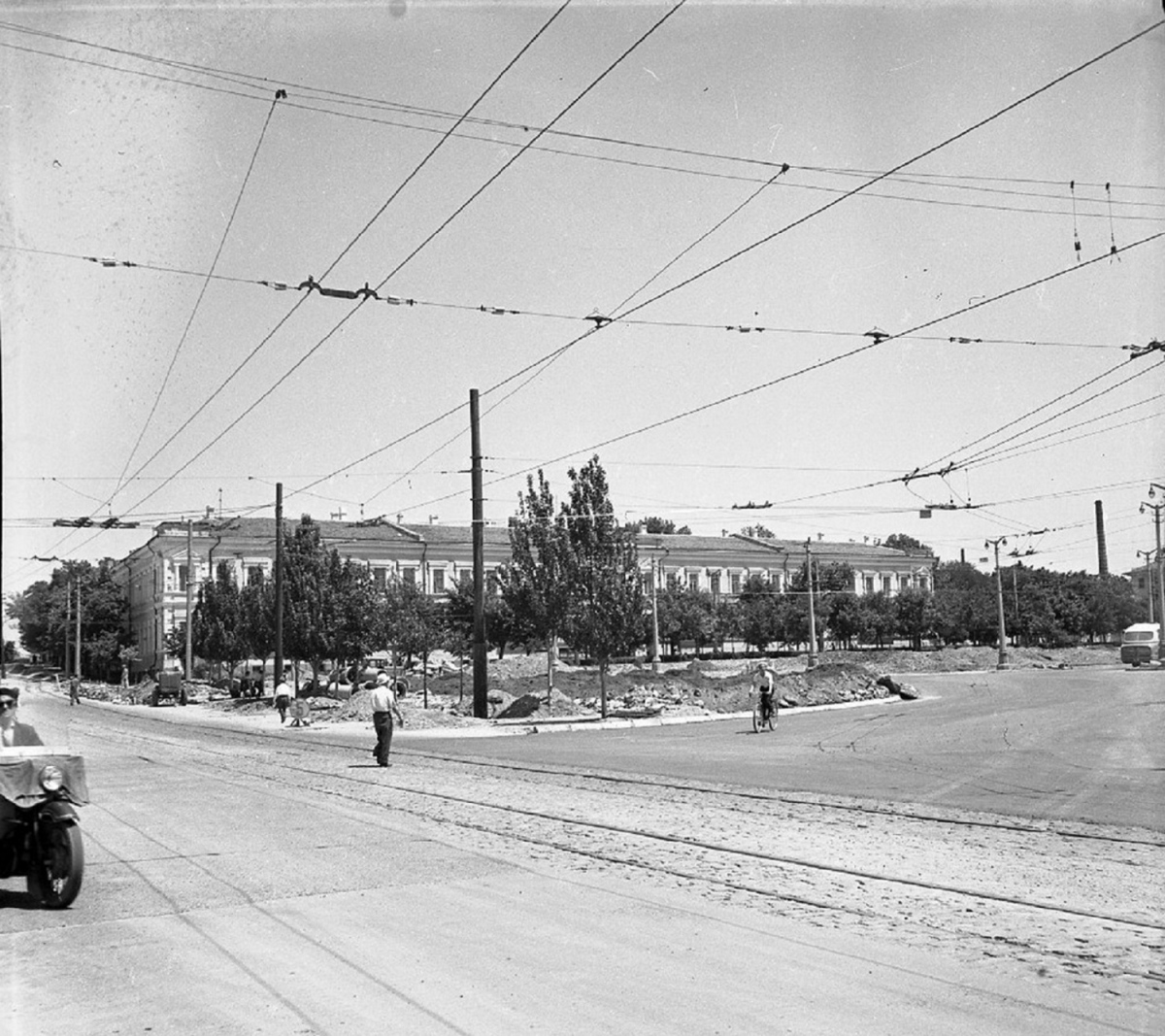 Симферополь — Исторические фотографии; Симферополь — Трамвай — Линии и .