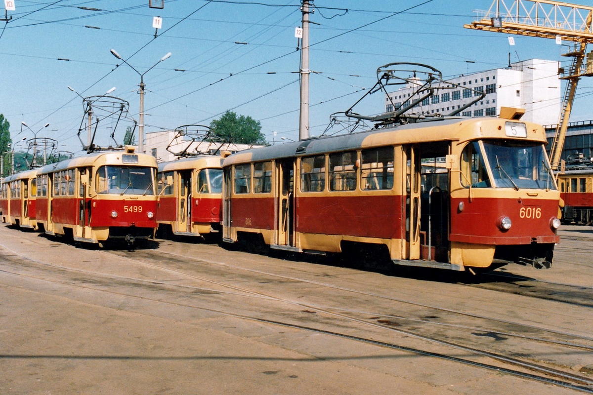Kyjev, Tatra T3SU č. 6016; Kyjev, Tatra T3SU č. 5499; Kyjev — Historical photos