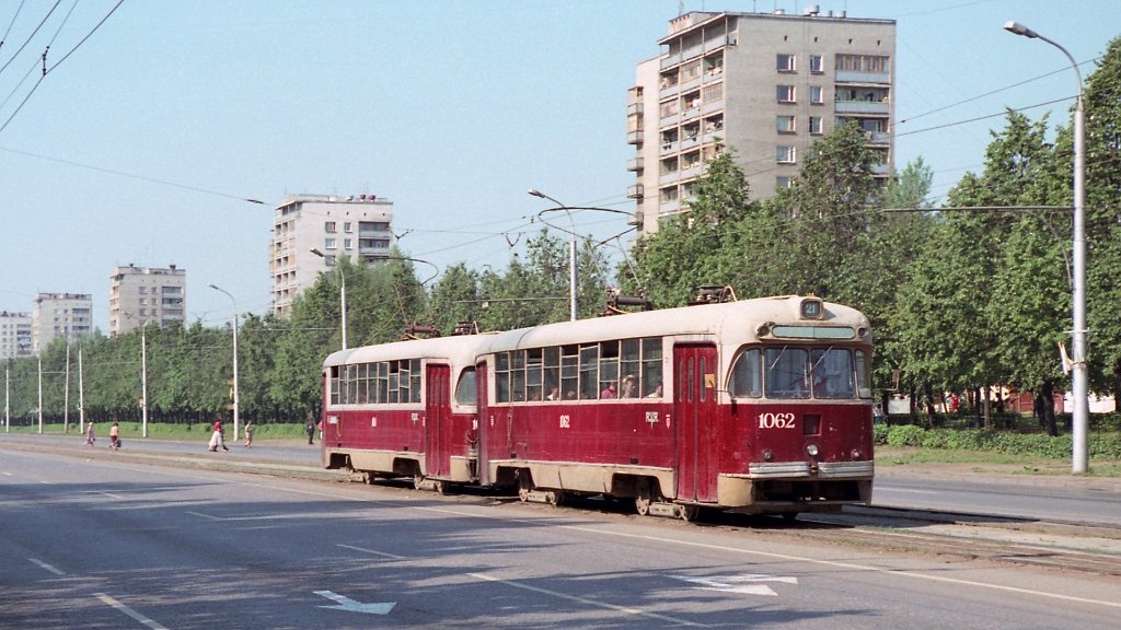 Уфа, РВЗ-6М2 № 1062; Уфа — Закрытые трамвайные линии; Уфа — Исторические фотографии