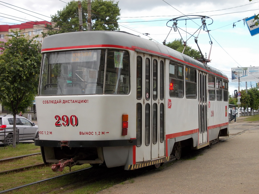 Тверь, Tatra T3SU № 290; Тверь — Последние годы тверского трамвая (2017 — 2018); Тверь — Трамвайные линии: Центральный район