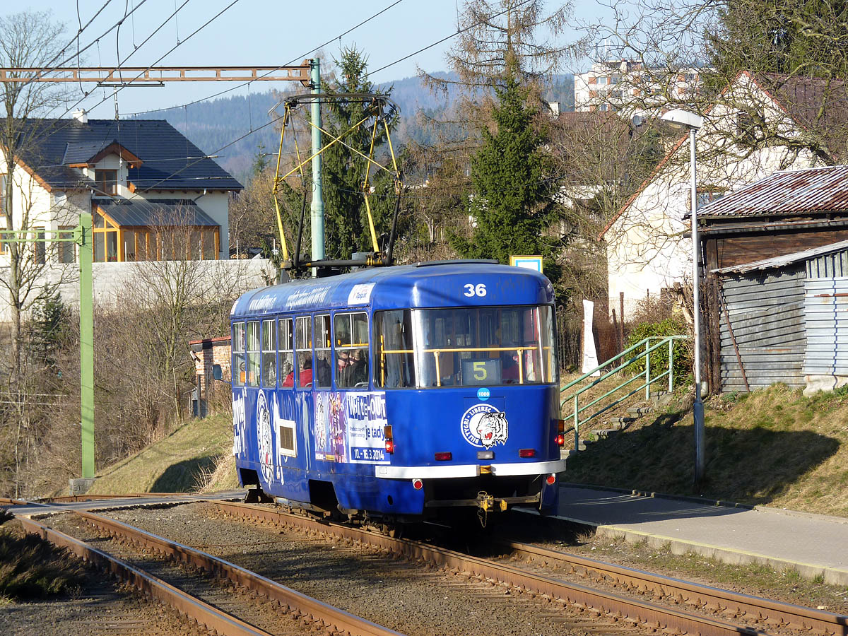 Liberec - Jablonec nad Nisou, Tatra T3 nr. 36