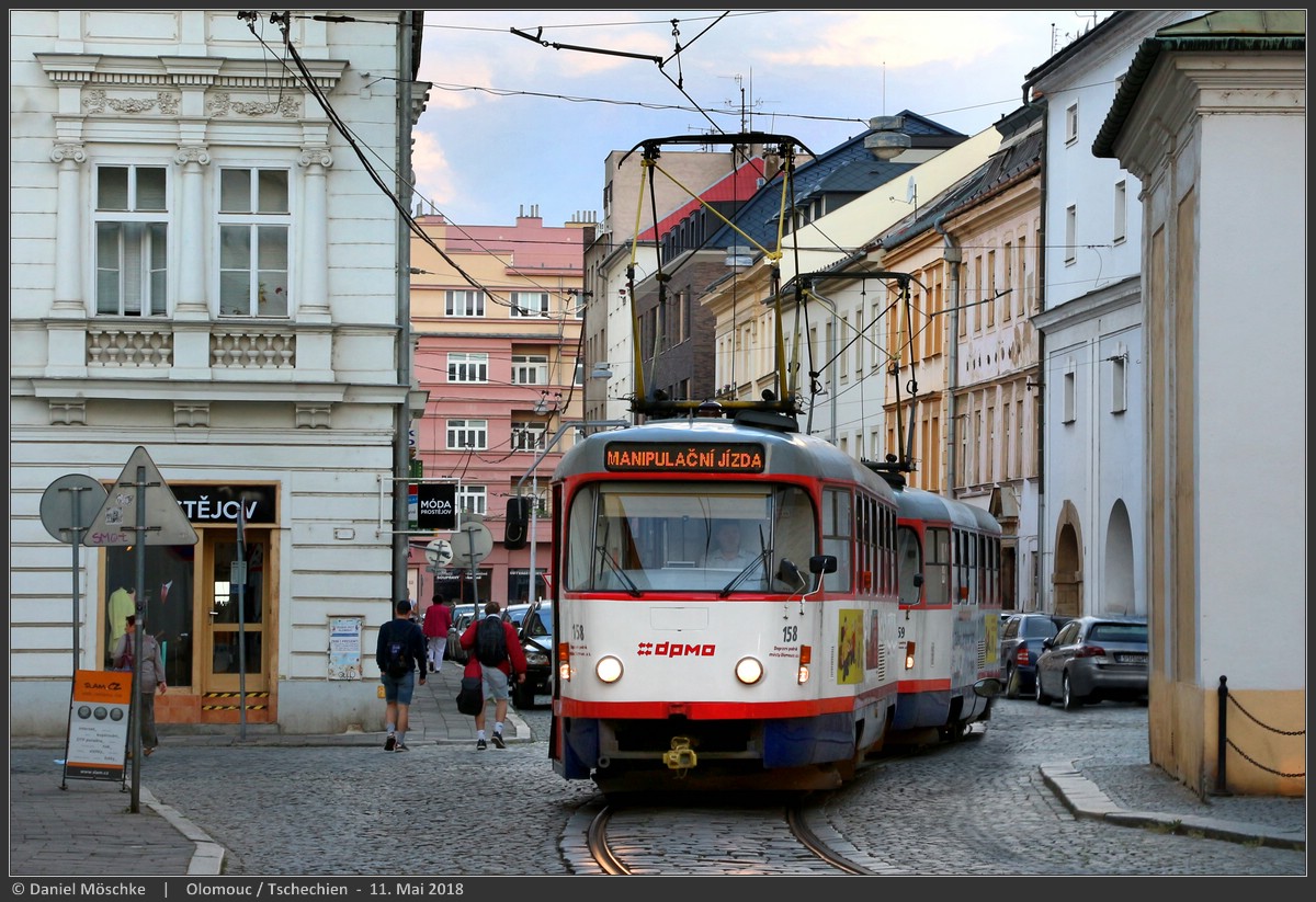 Olomouc, Tatra T3R.P № 158