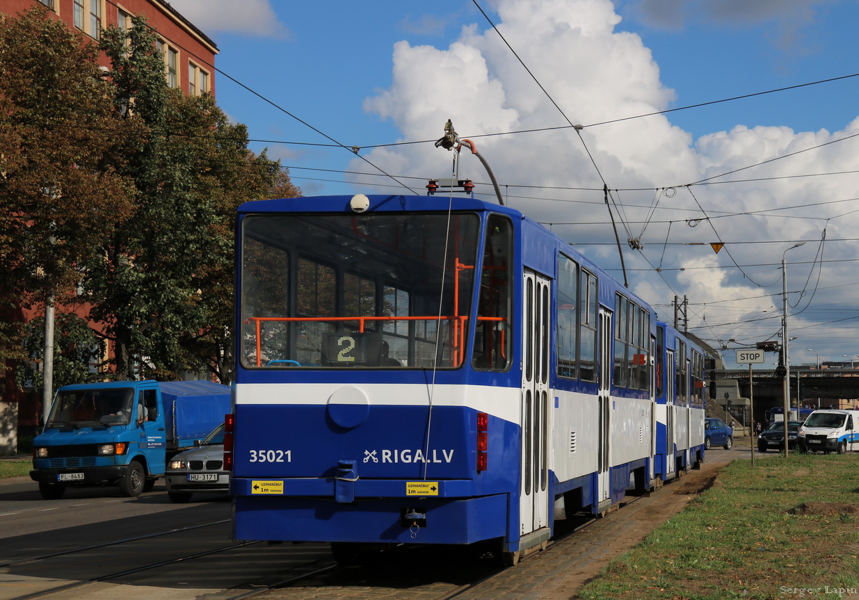 Рига, Tatra T3MR (T6B5-R) № 35021