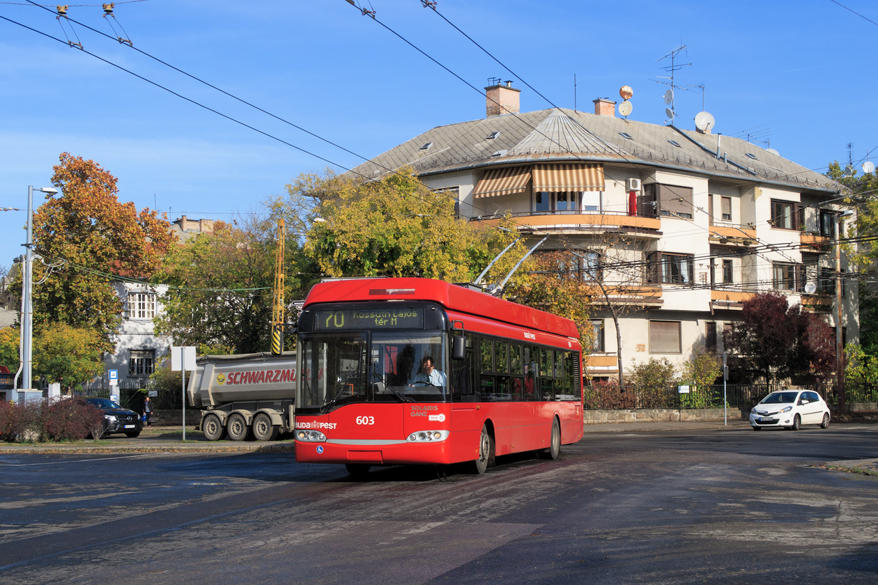 Budapest, Solaris Trollino II 12 Ganz B N°. 603