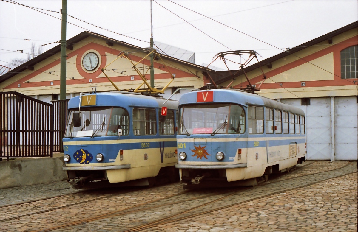 Прага, Tatra T3 № 5601; Прага, Tatra T3 № 5602