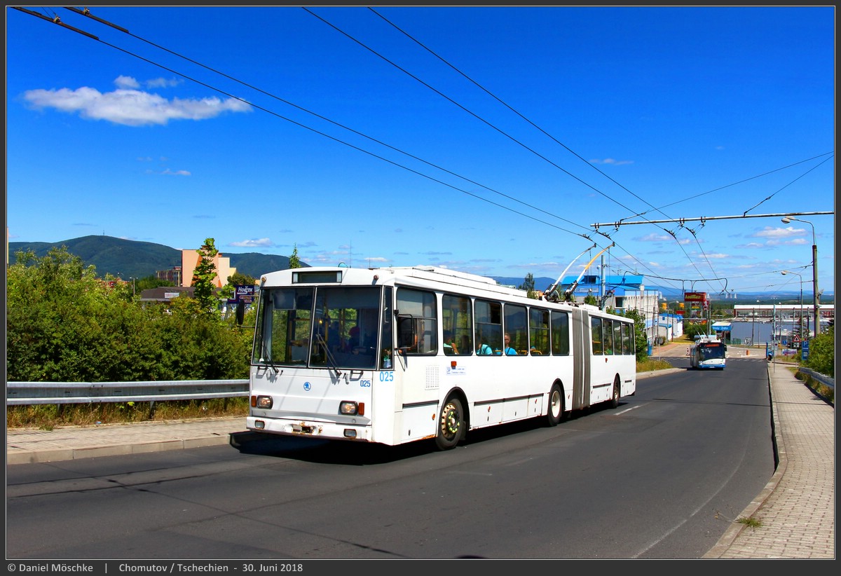 Хомутов, Škoda 15Tr11/7 № 025; Хомутов — Официальное прощание с троллейбусами Шкода 15Тр (30.06.2018)