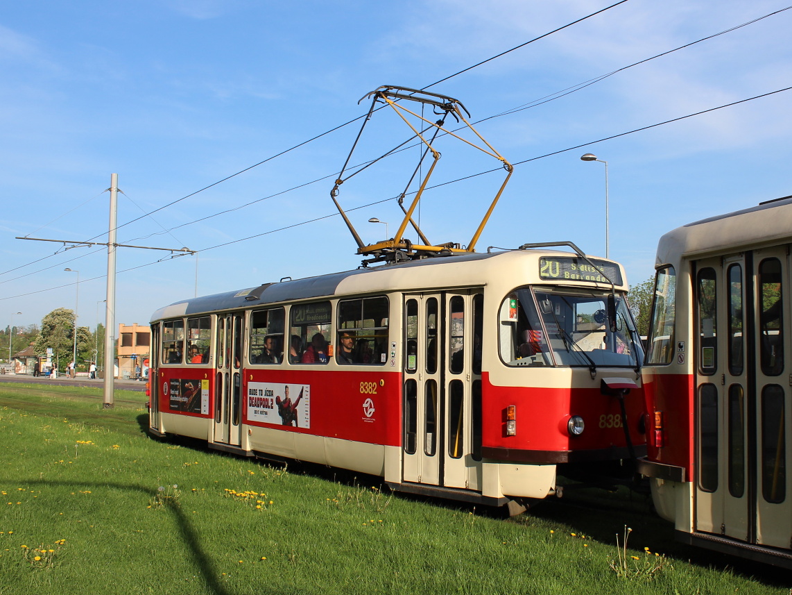 Прага, Tatra T3R.P № 8382