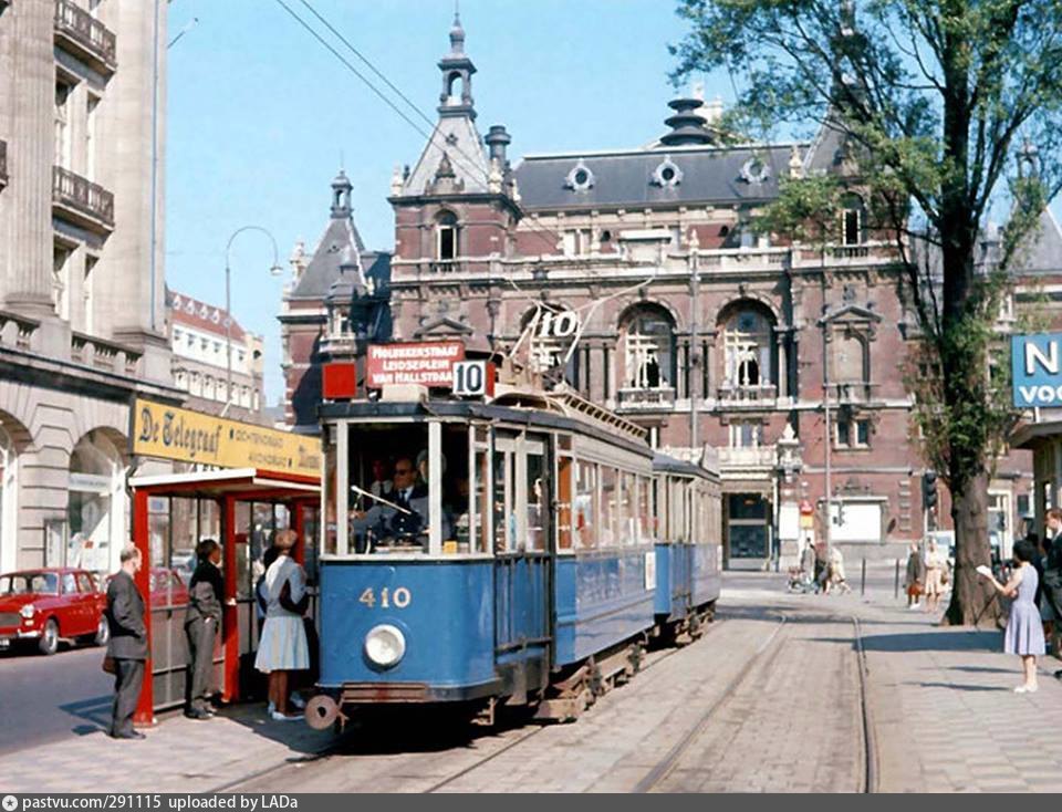 Amsterdam, Werkspoor 2-axle motor car č. 410; Amsterdam — Old photos